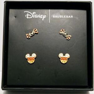 BAUBLEBAR X DISNEY Set of 2 Pairs stud Earrings Halloween candy and Mickey